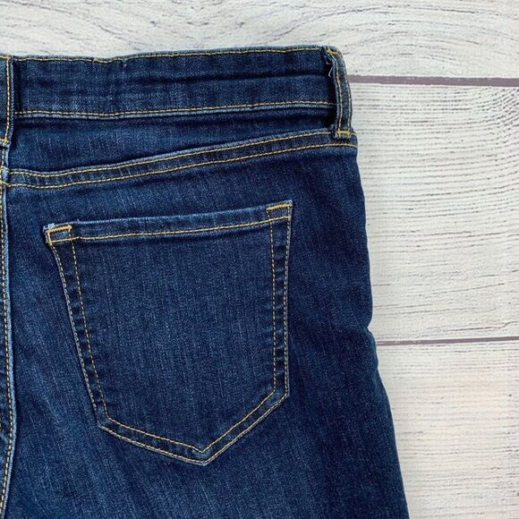 Gap Denim Jeans sz 29 Reg Jegging Dark Wash Inseam 25.5" Women's Crop - Picture 8 of 11